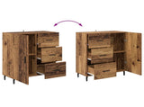 Sideboard Old Wood 69.5 x 34 x 90 cm Engineered Wood and Iron 881531