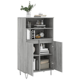 Highboard Grey Sonoma 60x36x110 cm Engineered Wood 831490