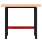 Workbench 100x60x83 cm Solid Wood Beech Rectangular 3309661