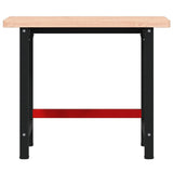 Workbench 100x60x83 cm Solid Wood Beech Rectangular 3309661
