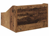 LP Record Box 2 pcs Oak Wood 37 x 33 x 32 cm Engineered Wood 8012775