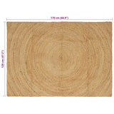 Area Rugs Natural 120 x 170 cm Jute 42010520