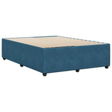 Bed Frame without Mattress Blue 140x200 cm Velvet 3285016