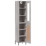 Highboard Grey Sonoma 34.5x34x180 cm Engineered Wood 3199503