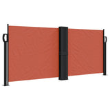 ZNTS Retractable Side Awning Terracotta 100x1000 cm 4004693