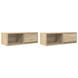 TV Cabinets 2 pcs Sonoma Oak 80x31x25.5 cm Engineered Wood 861459
