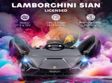 HOMCOM Lamborghini Sian Licensed Electric Car for Kids, 12V Kids Electric Ride on Car with Dual T3398P549174