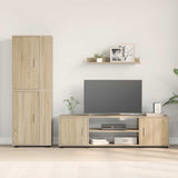 TV Cabinet Set Wall-mounted 4 pcs Sonoma Oak Engineered wood 3397898