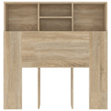 ZNTS Headboard Cabinet Sonoma Oak 100x19x103.5 cm 811847