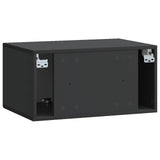 Wall-Mounted TV Cabinet Black 59.5 x 41 x 30 cm Engineered Wood 898166