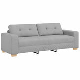 Sofa Cloud Grey 221 x 78 x 80 cm Fabric 4105096
