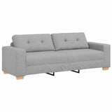 Sofa Set with Cushion 2 pcs Grey 221 x 78 x 80 cm Fabric 3324718
