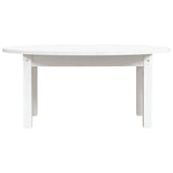 ZNTS Coffee Table White 80x40x35 cm Solid Wood Pine 822348