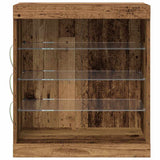 LED Sideboard Old Wood 60.5 x 37 x 67 cm Engineered Wood 863042