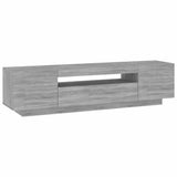 TV Cabinet with LED Lights Grey Sonoma 160x35x40 cm 815727