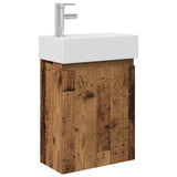 Bathroom Vanity Unit with Tap Old Wood 45.5 x 22.5 x 84 cm 889449