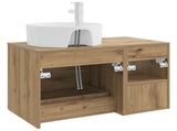 Bathroom Furniture Set 2 pcs Artisan Oak Engineered Wood 3403911