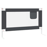 10227 Toddler Safety Bed Rail Dark Grey 120x25 cm Fabric