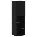 TV Wall Cabinet Set 6 pcs Black oak 30.5 x 30 x 102 cm 3334382