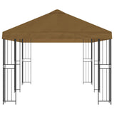 6 x 3 m Taupe Polyester and Steel 190 3375987
