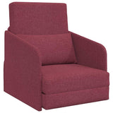 Sofa Bed Wine Red 65 x 80 x 83 cm Fabric 4106640