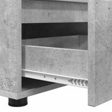 TV Cabinet Concrete Grey 100 x 48 x 43 cm Engineered Wood 888930