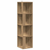 Corner Cabinet Artisan Oak 33x33x132 cm Engineered Wood 856723