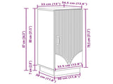 Sideboard Old Wood 33 x 34.5 x 87 cm Engineered Wood 895293