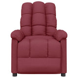 Recliner Chair Wine Red Fabric 289799