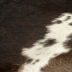 ZNTS Real Cow Hide Rug Black 150x170 cm 284341