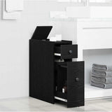 Bathroom Furniture Set Wall-mounted Black Oak 80 x 18 x 60 cm 871643