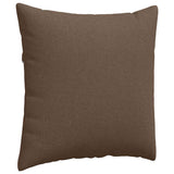 Sofa Pillows 2 pcs Brown 80 x 80 cm Fabric 42014044