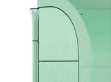 Walk-In Lean to Greenhouse with Windows and Zippered Doors, 2 Tiers 6 Wired Shelves 300L x 150W x T3398P318835