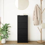 Sideboard Black Oak 37.5x35x99 cm Engineered Wood 861698