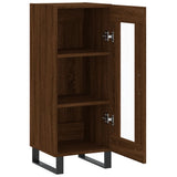 Sideboard Brown Oak 34.5x34x90 cm Engineered Wood 828827