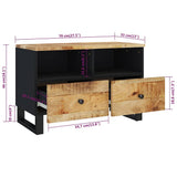 TV Cabinet 70x33x46cm Solid Wood Mango 345223