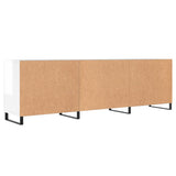 TV Cabinet High Gloss White 150x30x50 cm Engineered Wood 829118
