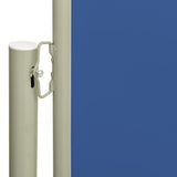 Patio Retractable Side Awning 140x600 cm Blue 317954