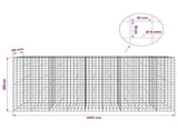 Gabion with 5 mm Wire and 10x10 cm Mesh 450x30x200 cm 3465171