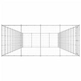 Outdoor Dog Kennel Galvanised Steel 53.24 m 3082322