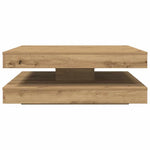 ZNTS Coffee Table 360-Degree Rotatable Artisan Oak 90x90x34.5 cm 3321359