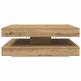 ZNTS Coffee Table 360-Degree Rotatable Artisan Oak 90x90x34.5 cm 3321359