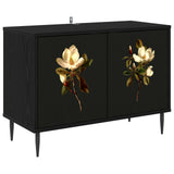 TV Cabinet BREMEN 69 x 33 x 50.5 cm Black Oak Engineered Wood 8007027