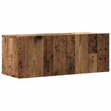 Wall Mounted TV Cabinet Old Wood 80x30x30 cm Engineered Wood 856016