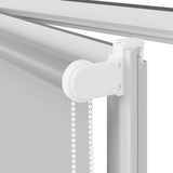 Roller Blind Blackout Light Grey 135x130 cm Fabric Width 131.6 cm Polyester 4011369