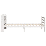 Bed Frame with Headboard without Mattress White 100x200 cm 3306681