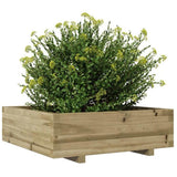 Garden Planter 80x80x26.5 cm Impregnated Wood Pine 847312