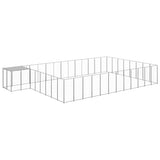 Dog Kennel Silver 30.25 m Steel 3082236