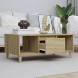 ZNTS Coffee Table Sonoma Oak 90x50x36,5 cm Engineered Wood 821063