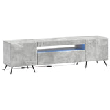 LED TV Cabinet Concrete Grey Engineered Wood 897568